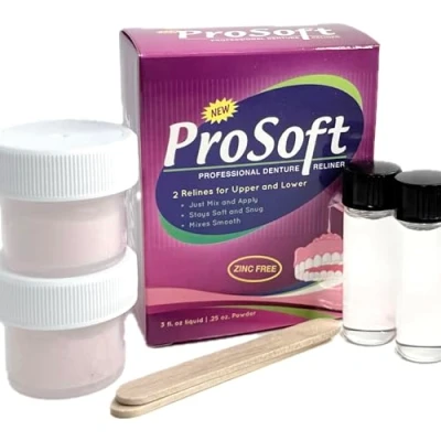 Imagen de ProSoft Reliner para prótesis dentales incluye 2 aplicaciones de EE. UU