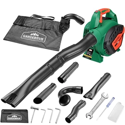 Imagen de Gardebruk Sopladora Aspiradora y Trituradora de Hojas Herramienta para Jardineria Multiuso 4en1 Verde