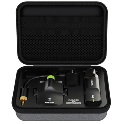 Imagen de NUX Sistema inalámbrico B 6 de saxofón con estuche carga, rango funcionamiento 20 metros, audio alta resolución 24 bits/44.1 kHz, micrófono 2.4 GHz