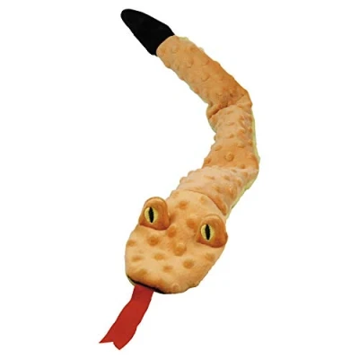 Imagen de Peluche para Perros Gloria Tamaño 63 cm DogMonsters Serpiente Juguete con Sonido Textura Suave Material Resistente Color Naranja