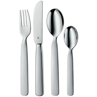 Imagen de WMF First Lyric Cubertería para niños 4 Piezas (Tenedor, Cuchillo de Mesa, Cuchara y pequeña) Kids Infantil