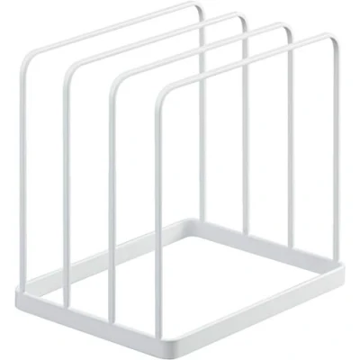 Imagen de YAMAZAKI 5052 TOWER Soporte de bandeja, blanco, Acero, minimalista, 19.5 x 16 cm