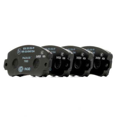Imagen de HELLA 8DB 355 018 991 Juego de pastillas freno no preparado para indicador desgaste SEAT: 131, Marbella Hatchback, Panda, FIAT: Uno Hatchback