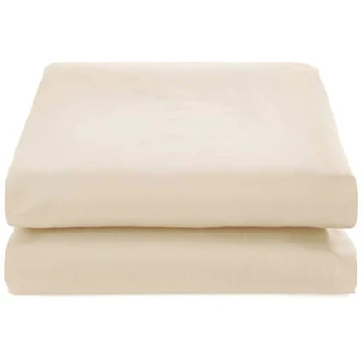 Imagen de De Witte Lietaer Bumblebee Sábana Bajera Percale Luxe, Algodón, Beige Arena, Queen, 160 x 200 30 cm