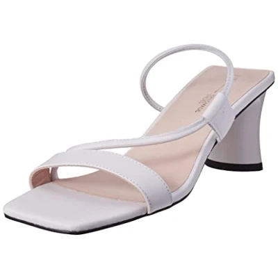 Imagen de L37 HANDMADE SHOES So in Love, Sandalia de tacón Mujer, Blanco, 39 EU