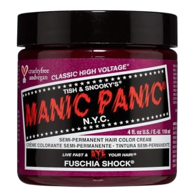 Imagen de Crema clásica Manic Panic Cotton Candy, color rosa semipermanente, vegana, sin crueldad animal, 1 x 118 ml