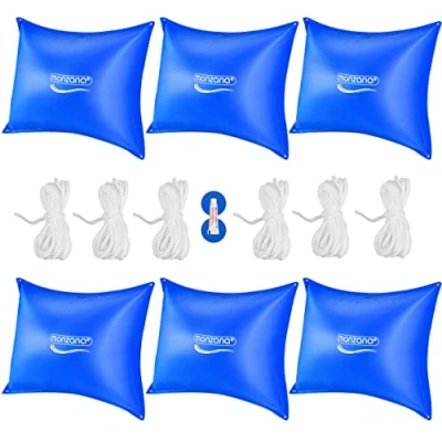 Imagen de Cojines para piscina set de 6 azul 120x120cm 20C hinchable