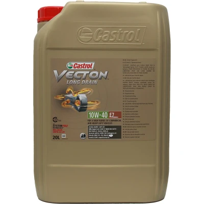 Imagen de Castrol Vecton Long Drain E7 10W 40 20L Aceite de motor 154BF1 MERCEDES BENZ: Clase C Sedán, E SMART: Fortwo I Coupé