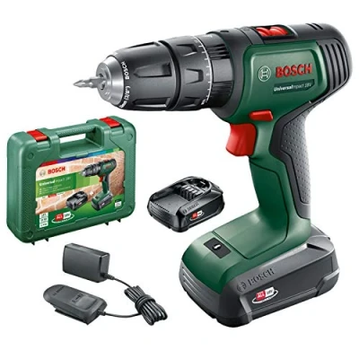 Imagen de Bosch Home and Garden Martillo taladrador a batería (1 batería, sistema de 18 V, en Maletín), UniversalImpact V