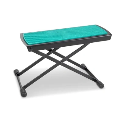 Imagen de BSX 536503, Banquito Apoya Pie para Guitarristas, Verde, Altura entre 12 23 cm