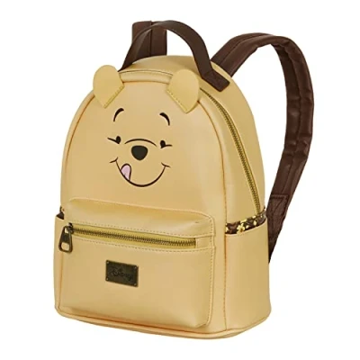 Imagen de Disney Winnie The Pooh Face Mochila Heady, Amarillo, 24.5 x 29 cm, Capacidad 8 L