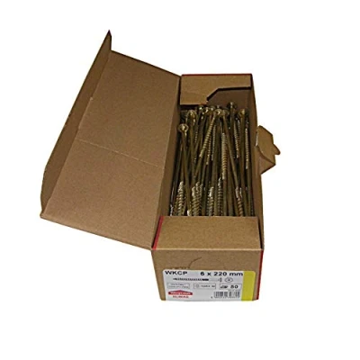 Imagen de Tornillos de cabeza plana para madera, todos los tamaños, Torx (50 unidades, 6 x 220 mm TX30)