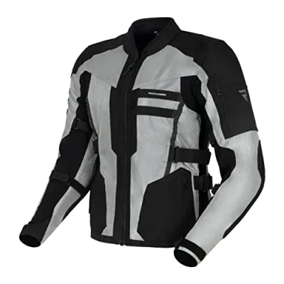 Imagen de REBELHORN Scandal II Chaqueta de Moto Hombre Textil Protectores Codos y Hombros Grandes Paneles Malla Costuras dobles triples Elementos reflectantes