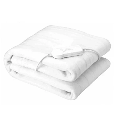 Imagen de HomeZone Doble Manta Eléctrica Control 120cm X 110cm Premium Polar Calefactado Underblanket. Sobrecalentamiento Protección, Automático Seguridad Apagado, Rápido Heat Up Time Machine Lavable
