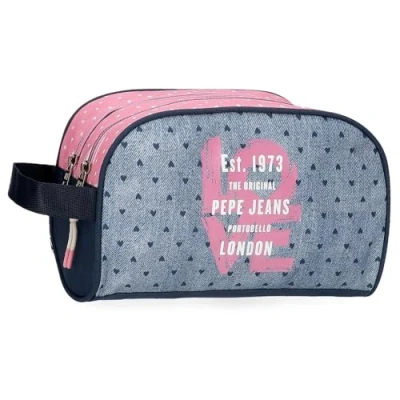Imagen de Pepe Jeans Noni Denim Mochila Escolar con Carro Multicolor 30x40x12 cms Poliéster 14,4L by Joumma Bags
