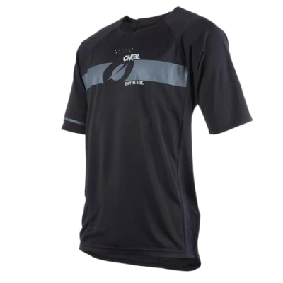 Imagen de O&#039;Neal Maillot MTB DH Downhill FR Freeride Material Transpirable, Costuras Planas para Mayor Comodidad Pin it V.22 Adulto Negro Gris Talla M