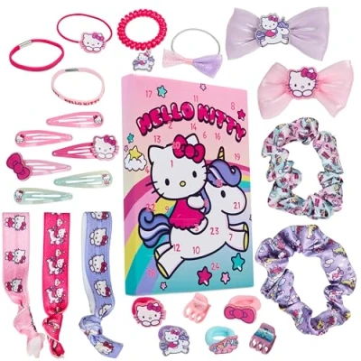Imagen de Hello Kitty Calendario de Adviento 2024 Niñas, con Accesorios para el Cabello