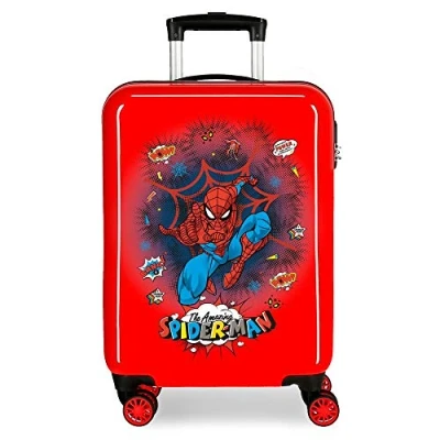 Imagen de Marvel Spiderman Pop Maleta de Cabina Rojo 38x55x20 cms Rígida ABS Cierre combinación 34L 2,6Kgs 4 Ruedas Dobles Equipaje Mano