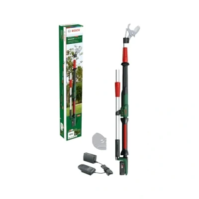 Imagen de Bosch Home and Garden podadora a batería AdvancedPrune 18V 45 (para cortar sin esfuerzo ramas de hasta mm; sistema 18 voltios; 600 cortes; con batería, cargador y bastón telescópico)