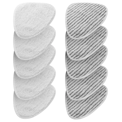 Imagen de 10 Piezas para Vileda Steam Recambio vapor Kit, uego de fundas repuesto mopa a y Plus(5 almohadillas originales + 5 lijado)