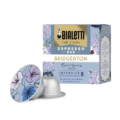 Imagen de Bialetti Caja 16 Cápsulas Bridgerton, Compatibles con Máquinas Bialetti, Sabor Royal Regency