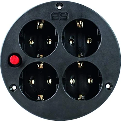 Imagen de As schwabe 10542 4 way sockets usan ip20, el contacto de puesta a tierra y protección térmica, 230 v