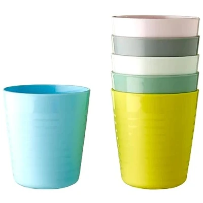 Imagen de Kalas IKEA 004.613.79 Taza (plástico, 8 x 17 cm), diseño de flores, multicolor