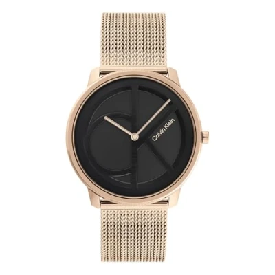 Imagen de Calvin Klein Reloj Analógico de Cuarzo para Hombre y Mujer Colleción Iconic Disponible con Pulsera Acero Inoxidable en Enlace o Malla