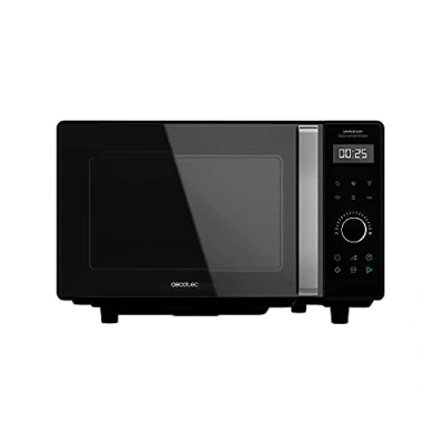 Imagen de Cecotec Microondas sin Plato Digital GrandHeat 2500 Flatbed Touch Black. 800 W, Capacidad 25 L, Panel de Control Táctil, 8 Funciones Preconfiguradas, Temporizador, Bloqueo Seguridad