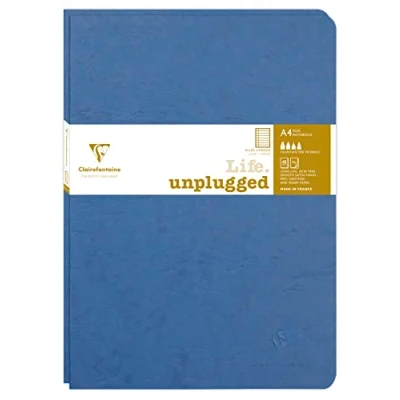Imagen de Clairefontaine 733074C Age Bag DUO set de 2 cahiers piqués 21x29,7cm 96p ligné + marge bleu