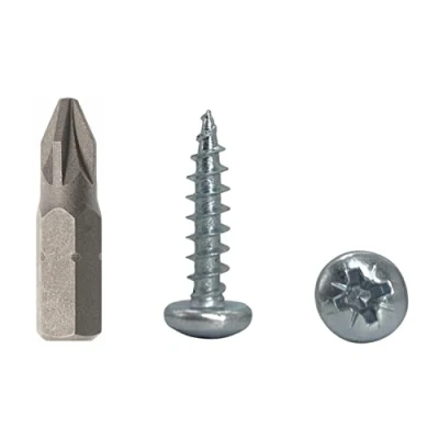 Imagen de Paquete de 50 tornillos DIN 7981 acero galvanizado 4,5 x 20 mm, para madera aglomerado con cabeza bandeja, tornillo universal Pozi Drive (50, mm)