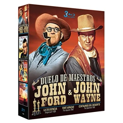 Imagen de John Ford + Wayne 3 BDs (Centauros del Desierto La Diligencia Fort Apache) [Blu ray]