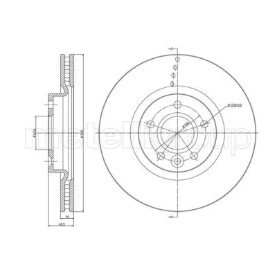 Imagen de Disco de freno METELLI 23 1476C