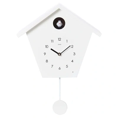 Imagen de Cuco Clock Reloj de la Selva Negra SCHWARZWALDHAUS 25 x 28,5 12cm, Pared Moderno con péndulo y función Silencio Nocturno, Sonidos Aves