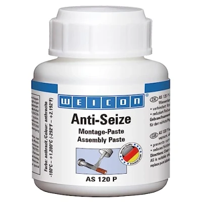 Imagen de WEICON Anti Seize Pasta de Montaje Antideslizante 120 g, Resistente al Calor, protección contra la corrosión, Antracita