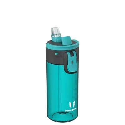 Imagen de Sparrow Botella Agua Niños 500ml Sin BPA TouchFlow Tritan con Pajita, para Deportiva, Gimnasio, Ciclismo