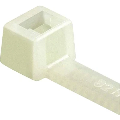 Imagen de HellermannTyton, Bridas de la Serie T, Dentado Interno, Material Poliamida 6.6. Estándar (PA66), 210x4.7 mm, color Natural, 100 Piezas
