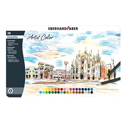Imagen de Eberhard Faber 516136 estuche de lápices colores Artist Color, 36 en metálico
