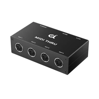 Imagen de DigitalLife Caja MIDI Thru/Splitter/Hub 1 Ent./5 Sal. DIN 5 Pines (Thru B, Metal)