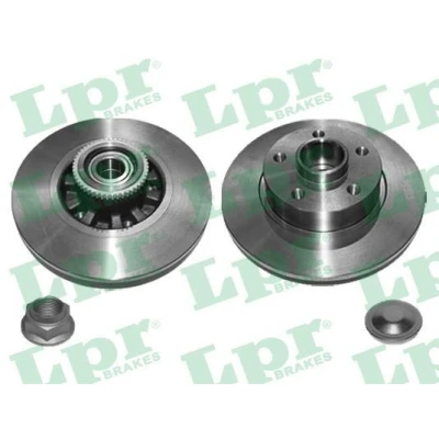 Imagen de LPR R1072PCA Disco de freno 280 12 5 macizo con juego cojinetes rueda, anillo sensor ABS accesorios RENAULT: Trafic 3, 3 Bus