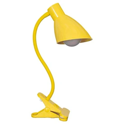 Imagen de LAMPARA DE MESA LA MANGUERA EL MODELO PINZA COLOR AMARILLA Solo se puede utilizar bombilla LED 5w.