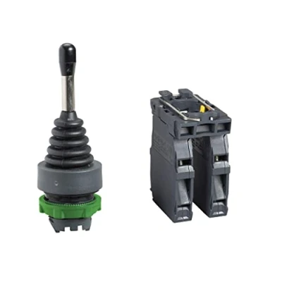 Imagen de Schneider Electric XD5PA22 Mando Joystick Diámetro 22, 3 Posiciones de Retorno Resorte a Posición 0 1 NA