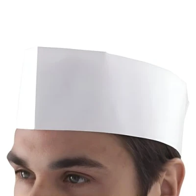 Imagen de Nextday Catering Equipment Supplies nev dm07 W forraje sombrero, Chef de papel desechables (100 unidades)