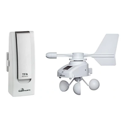 Imagen de TFA Dostmann Weatherhub Weather Station Solar Radio Windemesser, SmartHome, vigilancia del clima y hogar, monitoreo de teléfonos inteligentes
