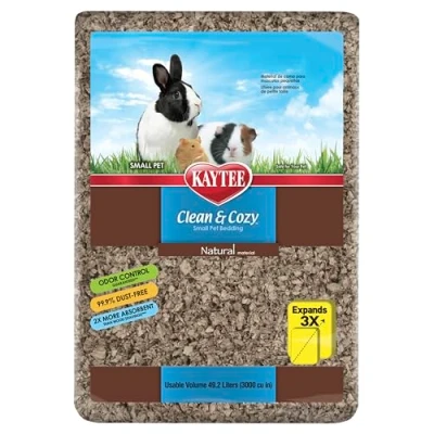 Imagen de Kaytee Superpet Clean &amp; Cozy para Animales pequeños/Roedor/Cama hámster Natural 99,9% Libre de Suciedad Control olores 49,2 litros