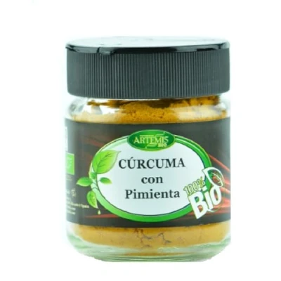 Imagen de Artemisbio Tarro Grande Curcuma Con Pimienta Eco 80 Gr Supercondimentos Ecologicos Xl 200 g
