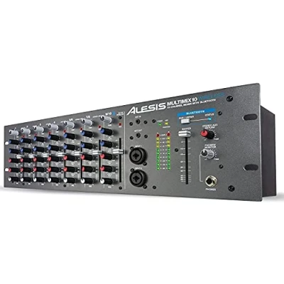 Imagen de Alesis MultiMix 10 Wireless Mezclador de audio canales con Capacidad Inalámbrica Bluetooth para Montar en Bastidor
