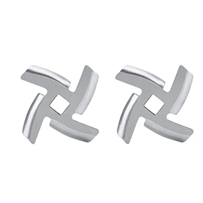 Imagen de Ncheli 2 pcs Cuchillas para Picadora de Carne,Carne Cuchilla Repuesto Picadoras Acero Cocina Molinos Carne