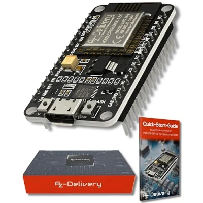 Imagen de AZDelivery ESP8266 ESP 12F NodeMCU Amica V2, Modulo WiFi IoT con CP2102, Placa de Desarrollo Compatible Arduino E Book Incluido!