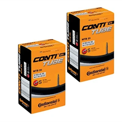 Imagen de CONTINENTAL Camara MTB 29&#039;&#039; x 1.75 2.50, válvula Presta (Fina), 42 mm (Pack 2 Unidades), Unisex Adulto, Negro, [47 622,62 622]